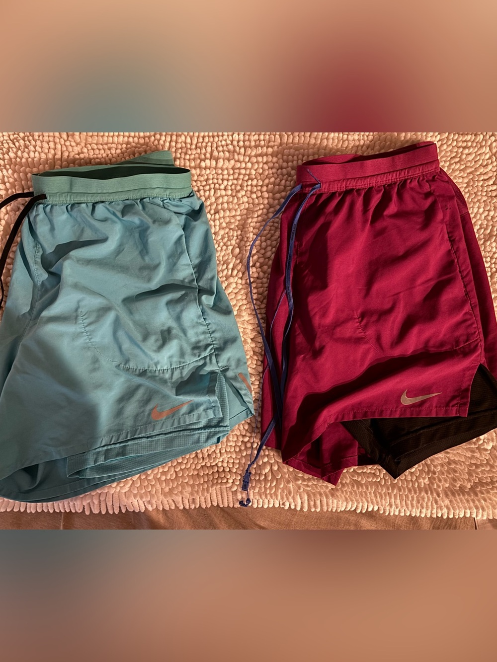 2 Pair Men’s Nike Dri Fit Athletic Shorts with Waistband